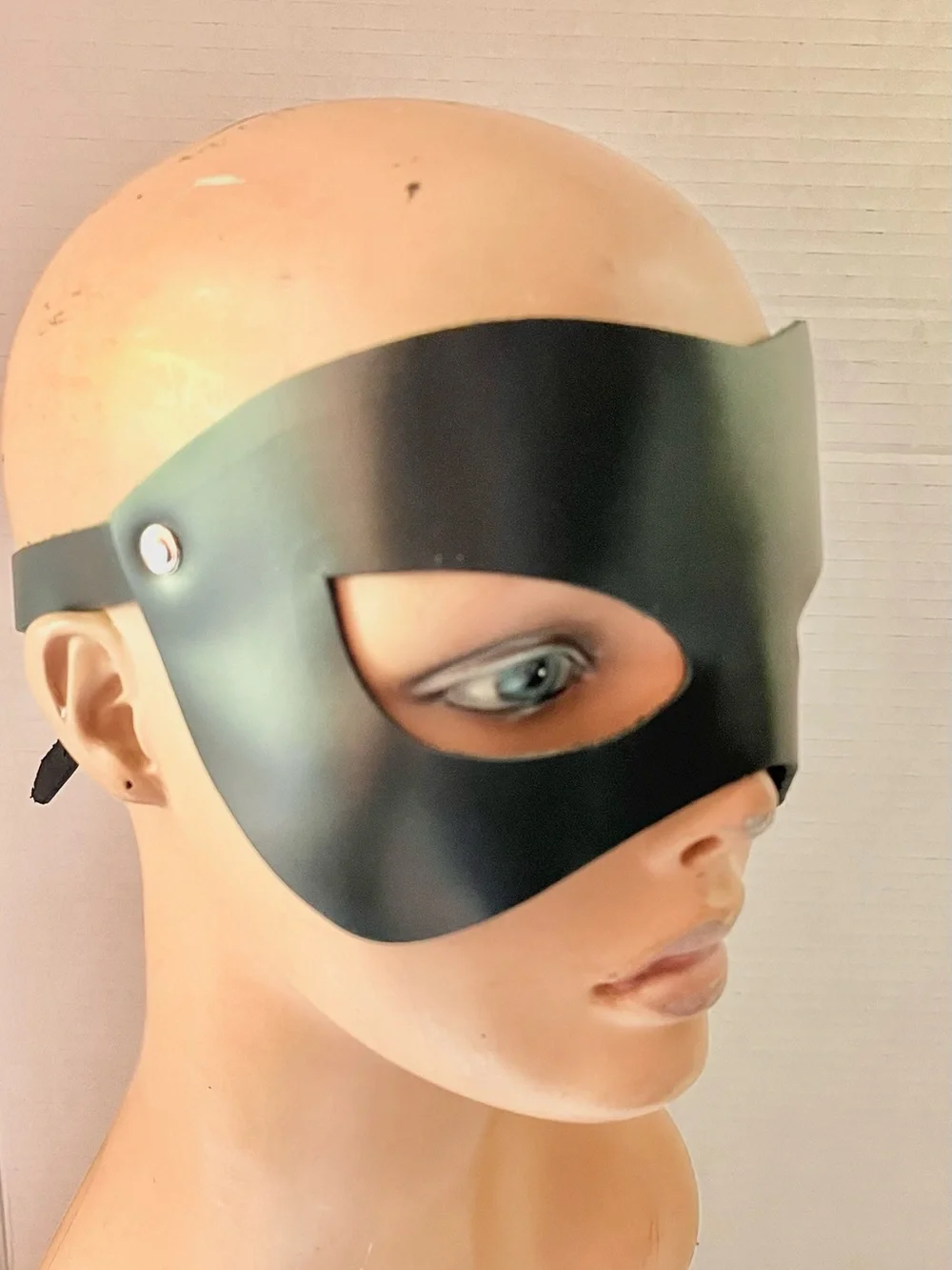 Dr. Harness Leather Domino Mask -NWT